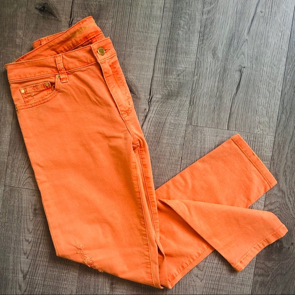 michael kors pants womens orange